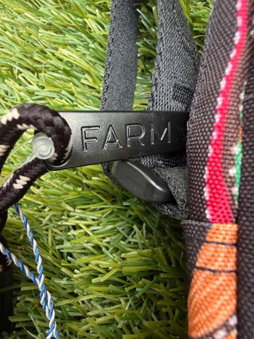 Farm Rio Tropical Print Crossbody Bag - colorful leaf/print pattern - Picture 3 of 8